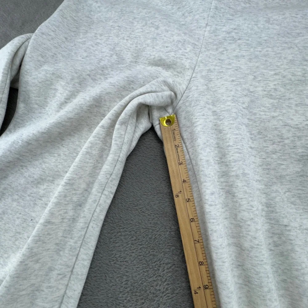 Fabletics Light Grey Heathered Full Zip Hoodie Sweatshirt Jogger Pants Womens L - Picture 7 of 16